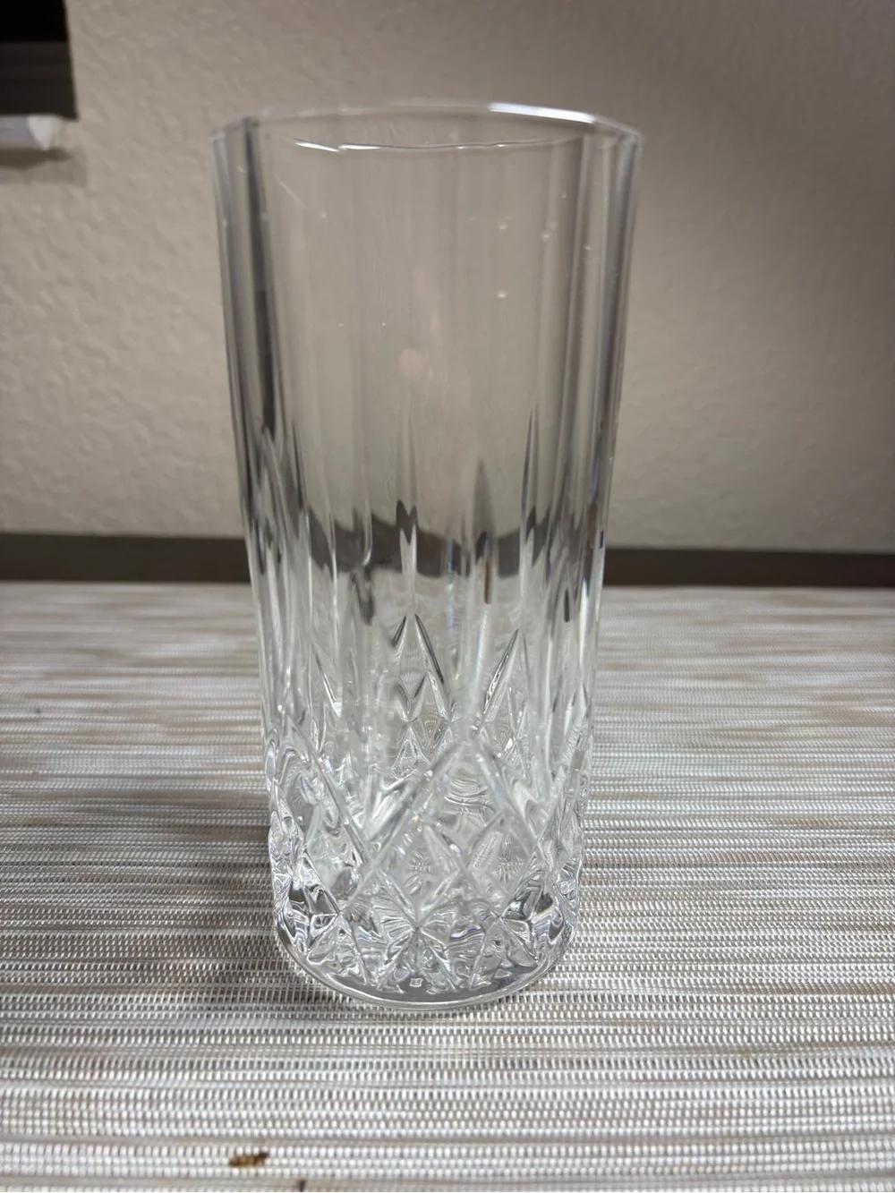 Crystal Cut Highball Glasses - Clear (Set of 3)